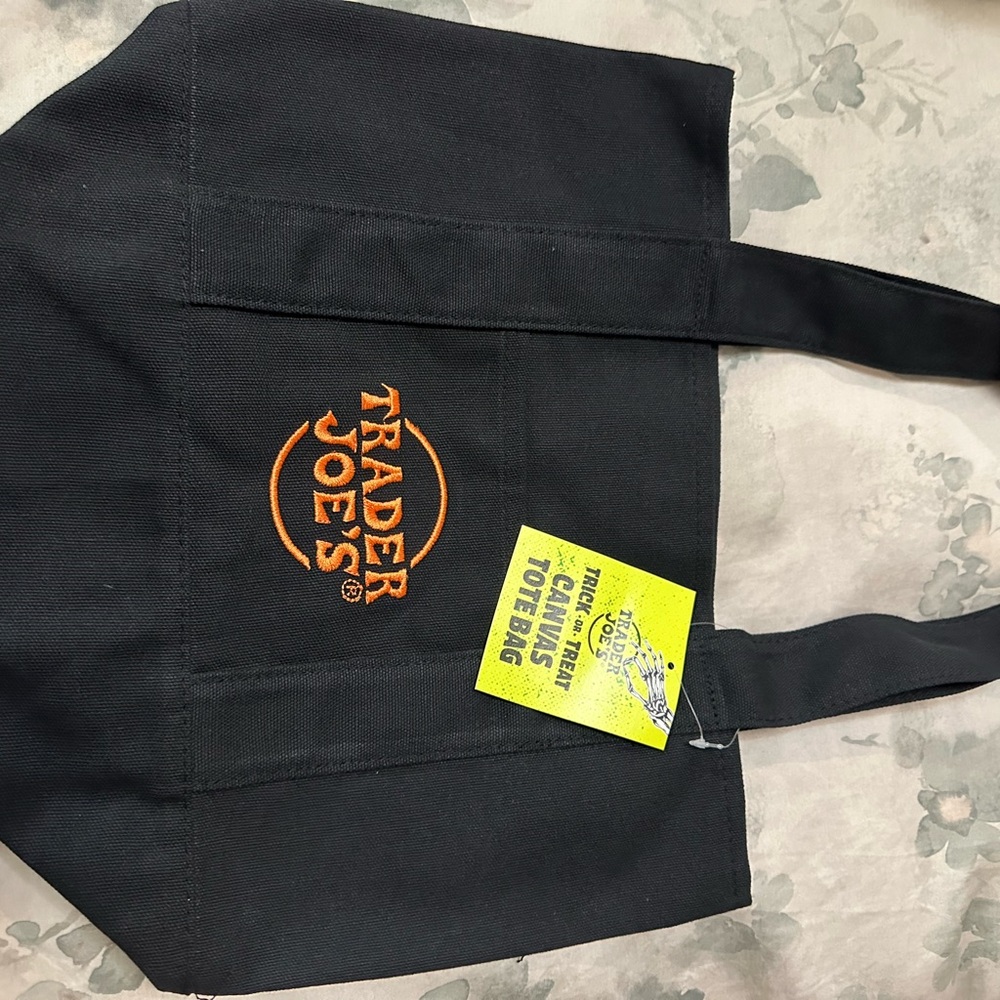 Trader Joe's Black mini Tote Bag